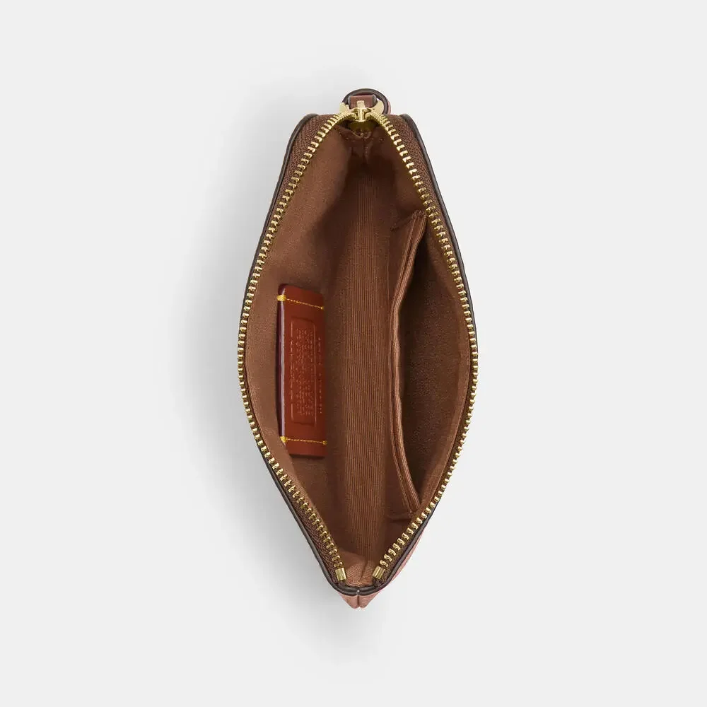 NWT Coach Corner Zip Wristlet In Signature Canvas With Halloween Print - Picture 3 of 5